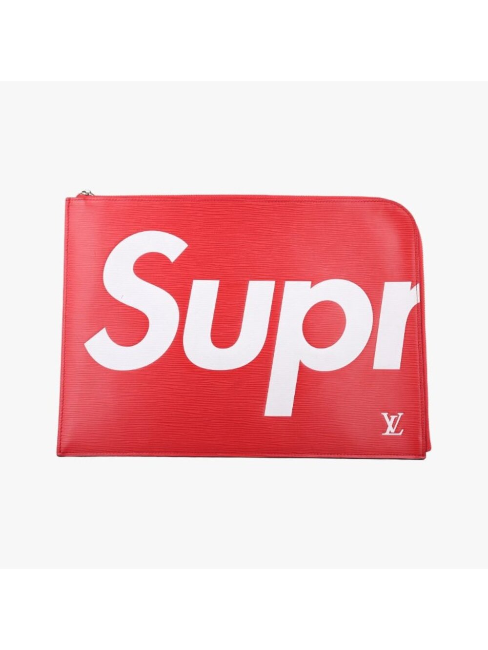 Louis Vuitton Pochette Jules GM Supreme Collaboration Rouge White Epi Pouch